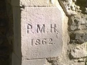 PM Holden initials NW Corner St Laurence Church
