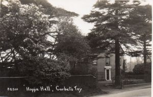 Hoppy Hall & Cedar tree, early 1920s