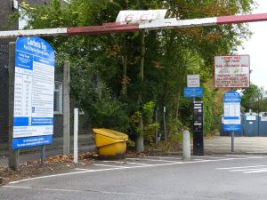 Entrance to Hoppy Hall Car Park (aka Corbets Tey Parking Facility