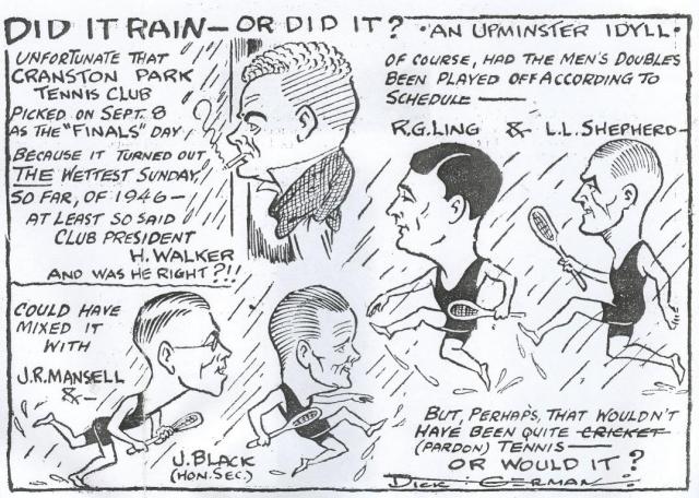 Dick German cartoon 1946